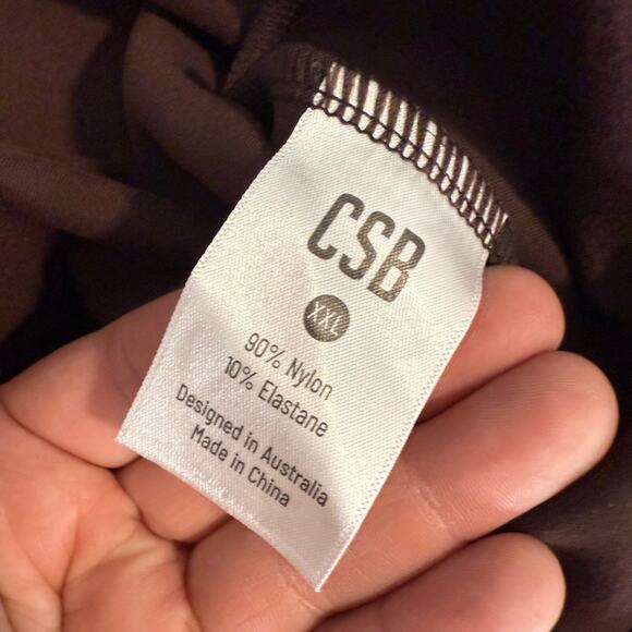 CSB Open Back Tee, Brown, XXL - Picture 4 of 4